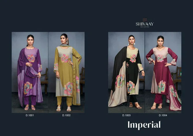 Imperial By Shivaay Viscose Pashmina Printed Designer Dress Material Wholesale Price